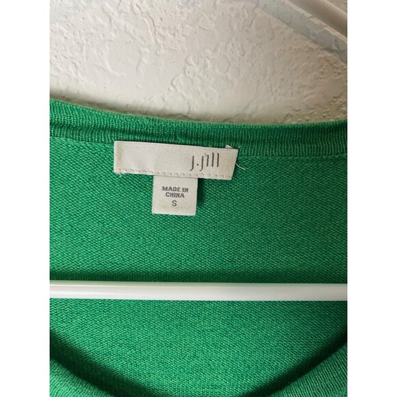 J Jill Cardigan Sweater Womens Small Linen Blend Button Front Lightweight Layeri - Picture 2 of 7